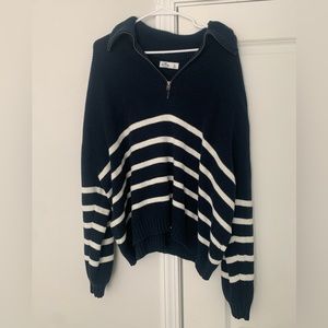 Hollister Striped Collar Sweater